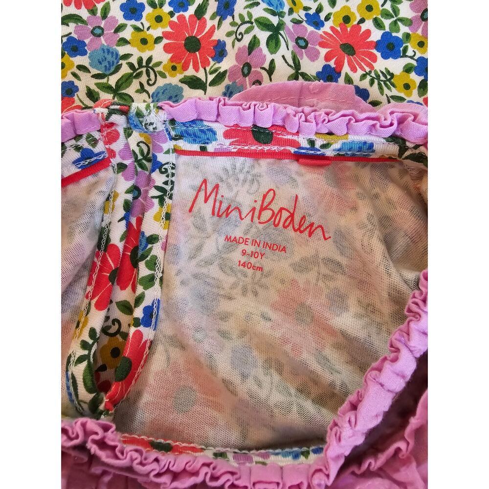 Mini Boden Floral Kids Dress - Multicolor - Picture 9 of 16